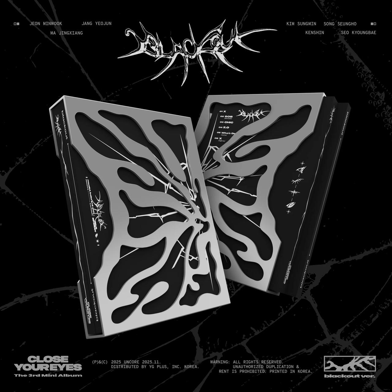 CLOSE YOUR EYES - 3rd Mini Album [blackout] blackout Ver.