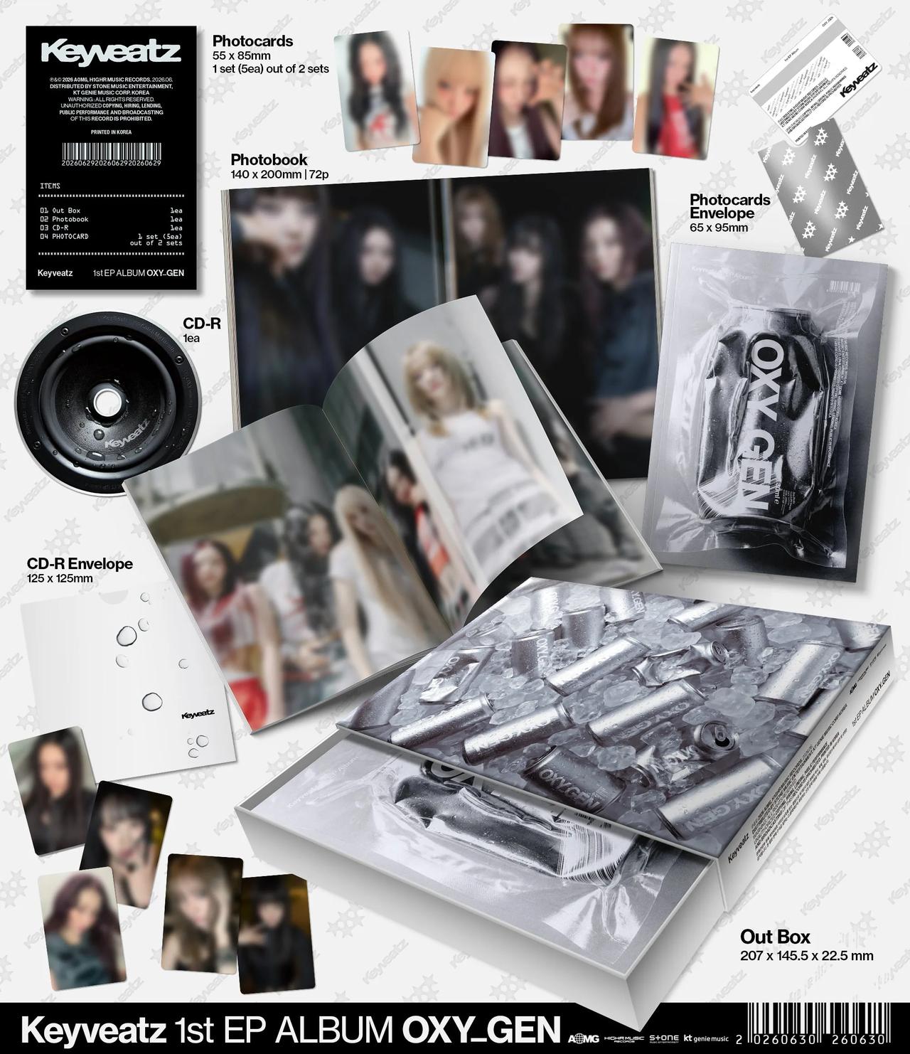 Keyveatz - 1st EP ALBUM [OXY_GEN] — 2