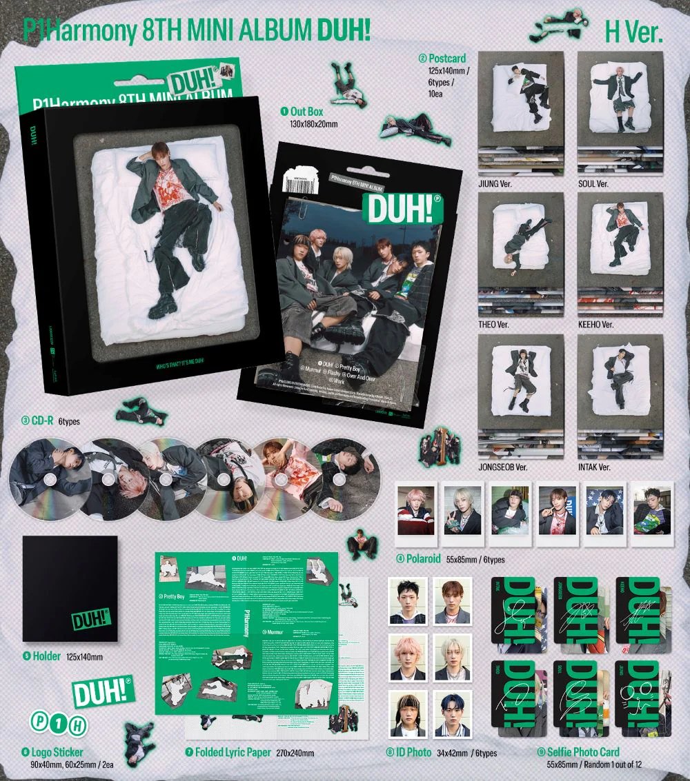 P1Harmony - 8th Mini Album [DUH!] H Ver. — 2