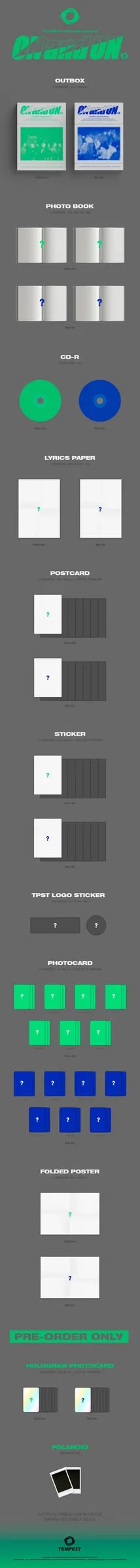 TEMPEST - 3RD MINI ALBUM [ON and ON] — 2