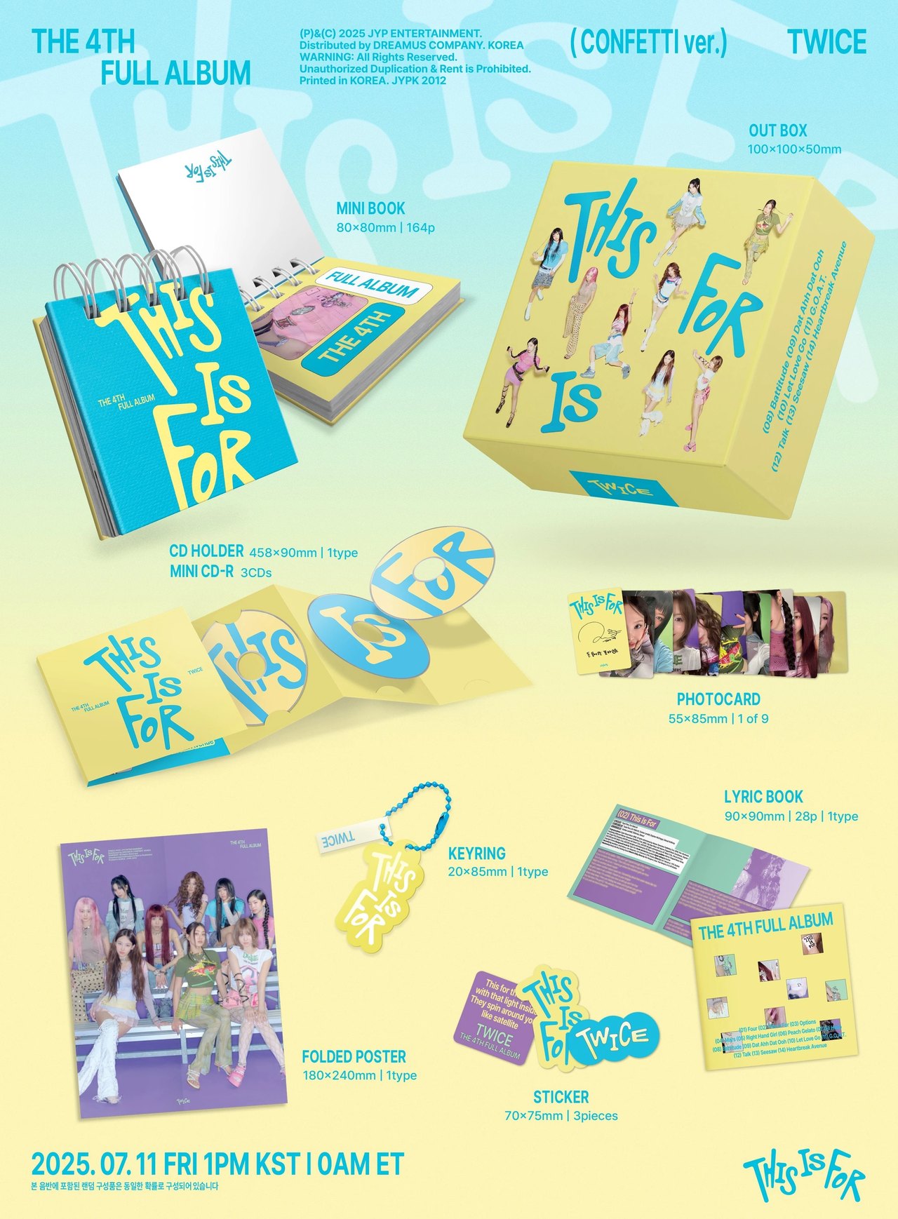 TWICE - 4th Full Album [THIS IS FOR] CONFETTI Ver. — 2