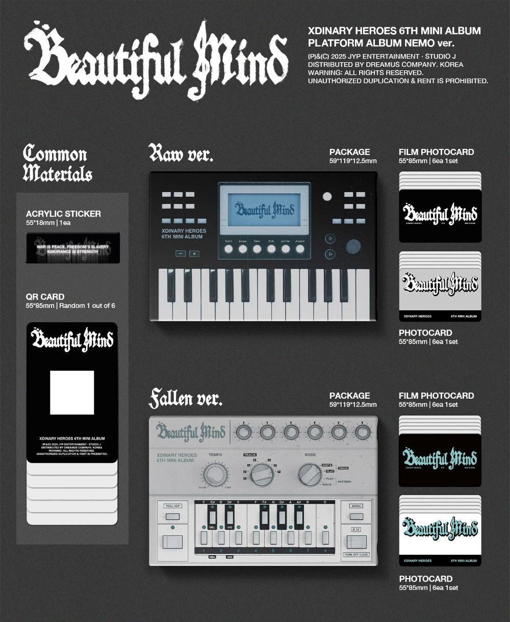 Xdinary-Heroes - 6th Mini Album [Beautiful Mind] PLATFORM ALBUM NEMO Ver. — 2