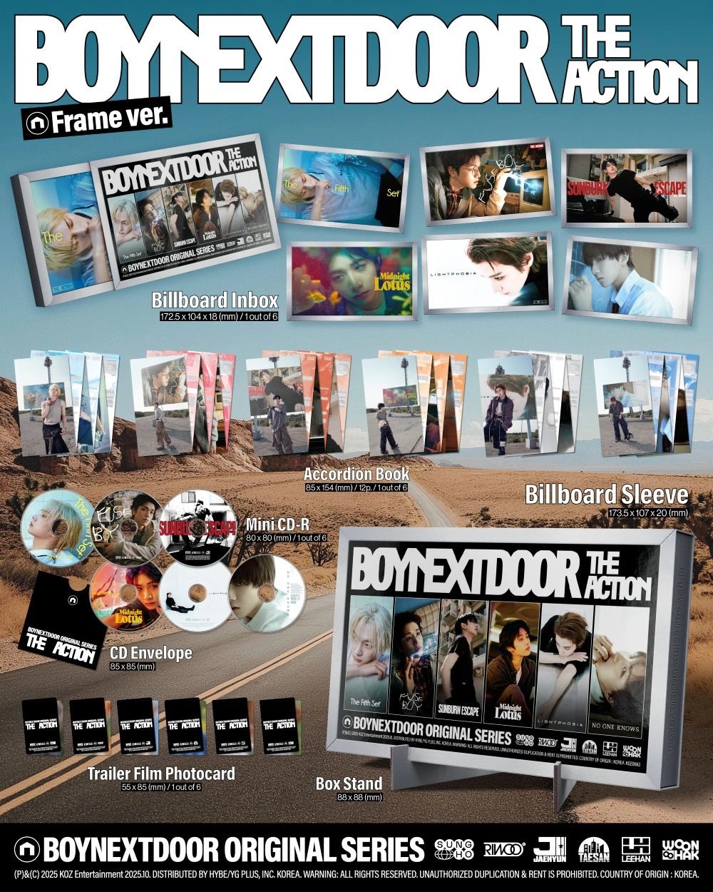 BOYNEXTDOOR - 5th EP [The Action] Frame Ver. — 2