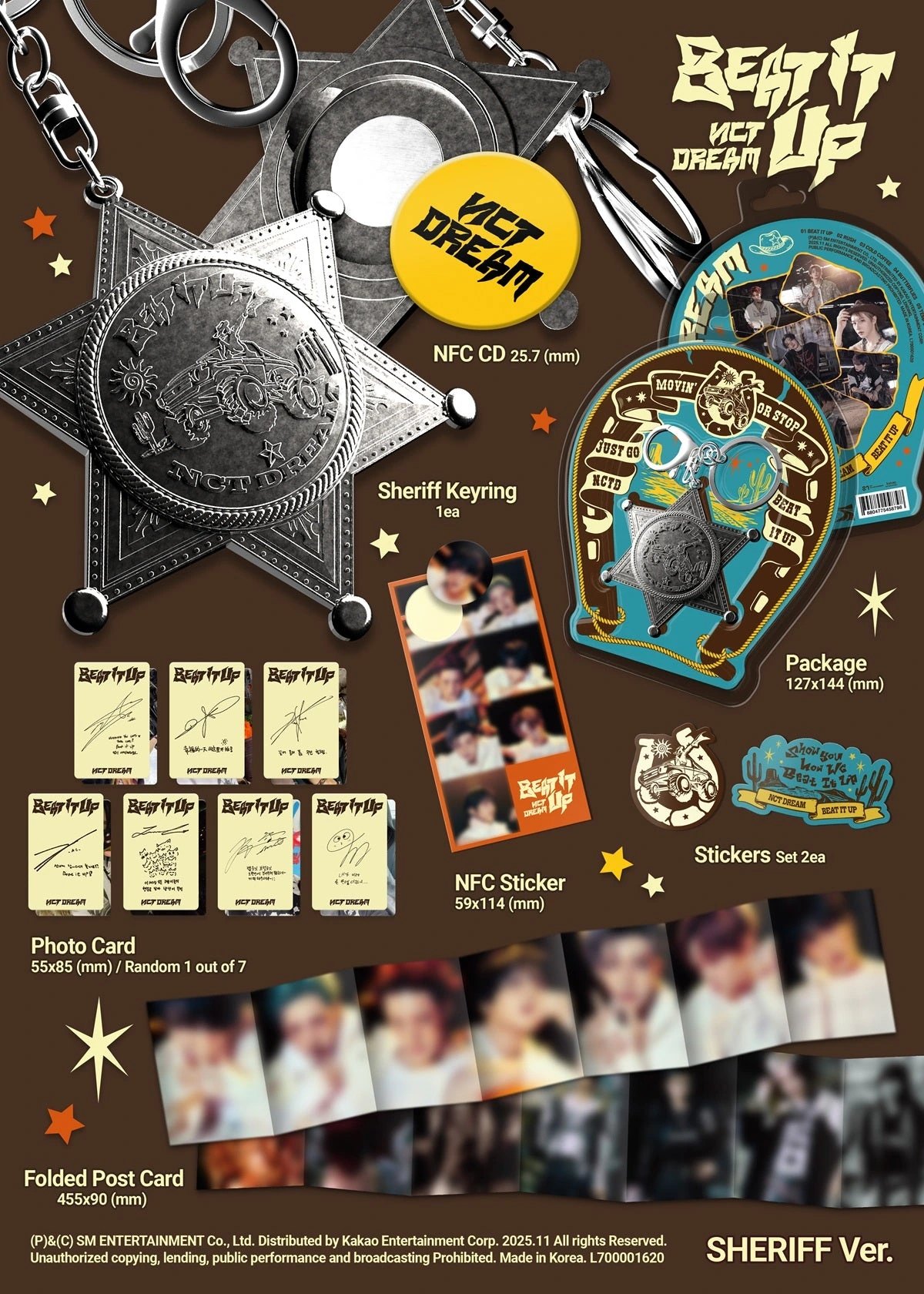 NCT DREAM - 6th Mini Album [Beat It Up] Sheriff Ver. (Smart Album) — 2
