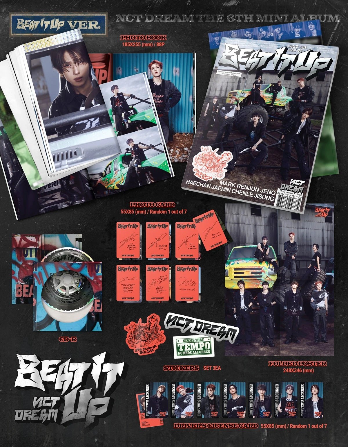 NCT DREAM - 6th Mini Album [Beat It Up] Beat It Up Ver. — 2