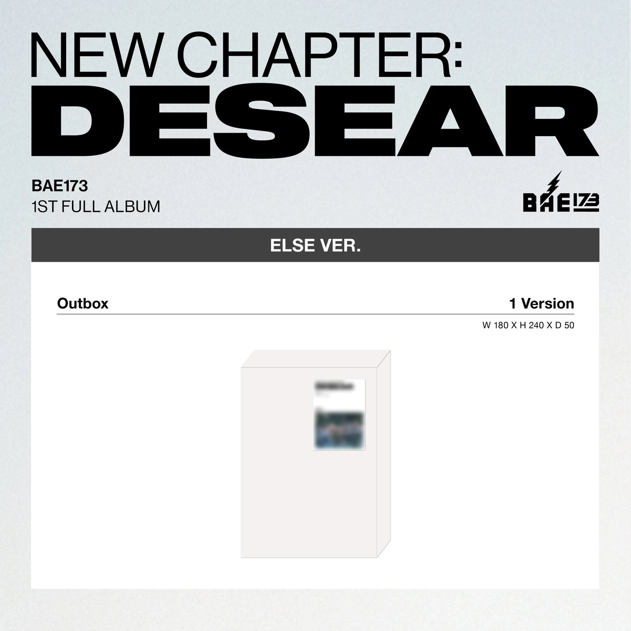 BAE173 - 1st Album [NEW CHAPTER : DESEAR] ELSE Ver. (EVER Ver.)