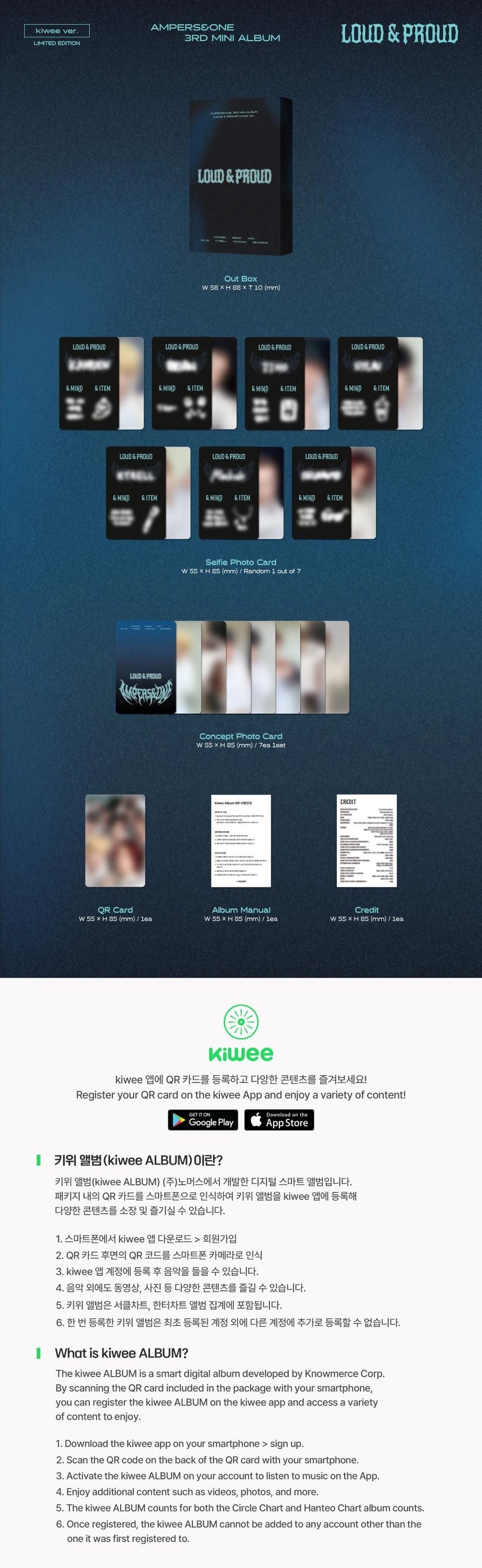 AMPERS&ONE - 3rd Mini Album [LOUD & PROUD] kiwee Ver. (LIMITED EDITION) — 2