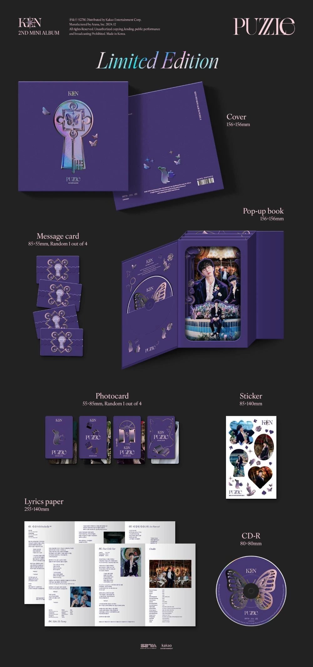 KEN - 2nd Mini Album [PUZZLE] Pop-up Book Ver. (Limited Edition) — 2