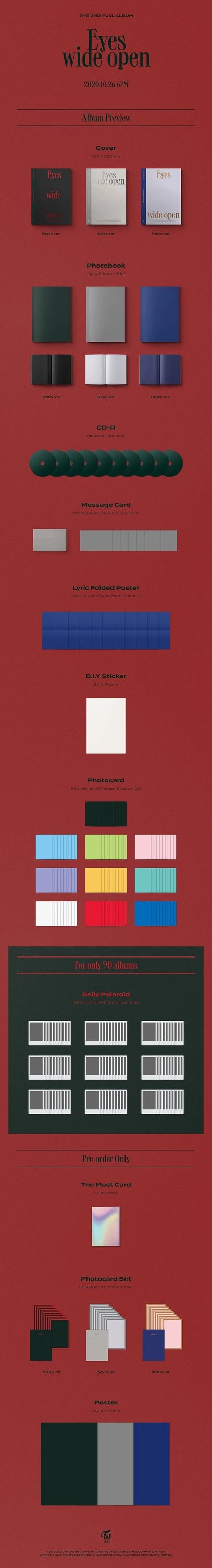 TWICE - Eyes wide open [2nd ALBUM] — 2