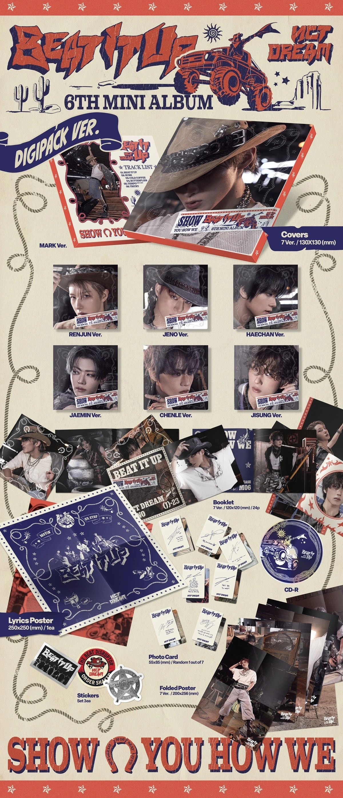 NCT DREAM - 6th Mini Album [Beat It Up] Digipack Ver. — 2