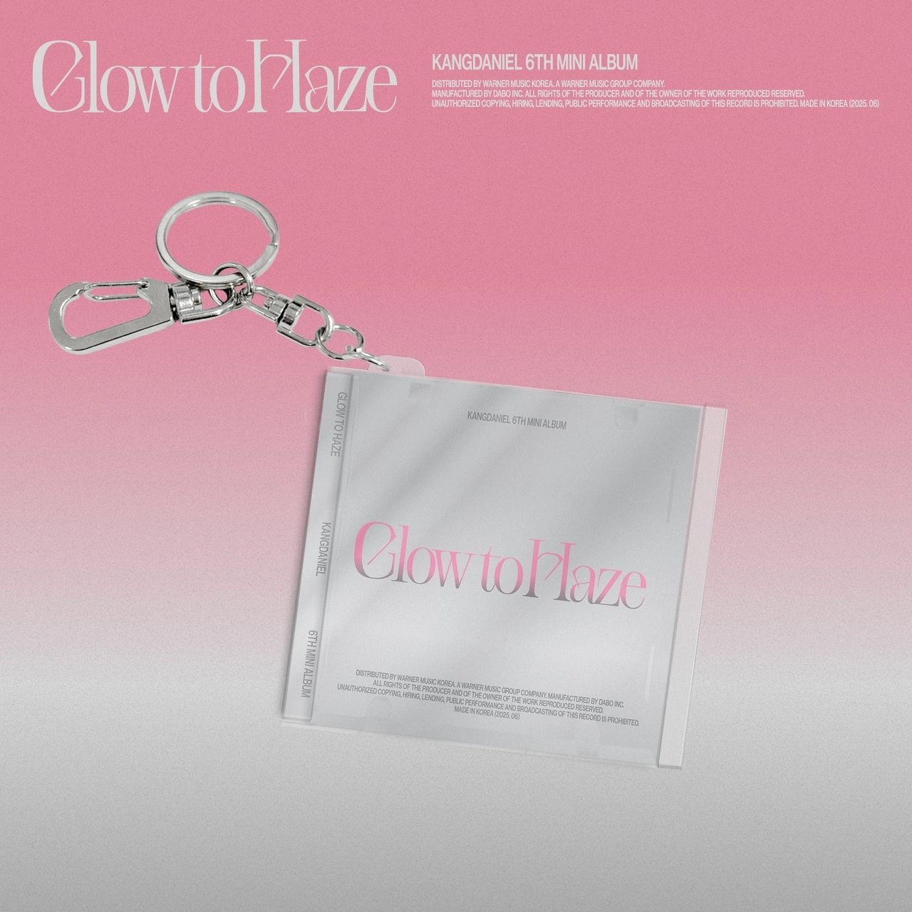 KANG DANIEL - [Glow to Haze] MINI CD KEYRING Ver.