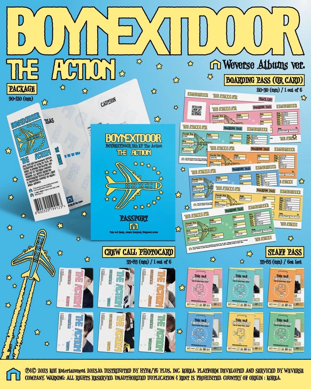 BOYNEXTDOOR - 5th EP [The Action] Weverse Albums Ver. — 2