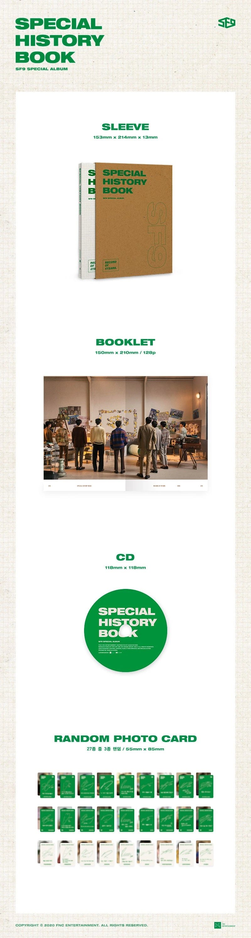 SF9  - 'SPECIAL HISTORY BOOK' [Special Album] — 2