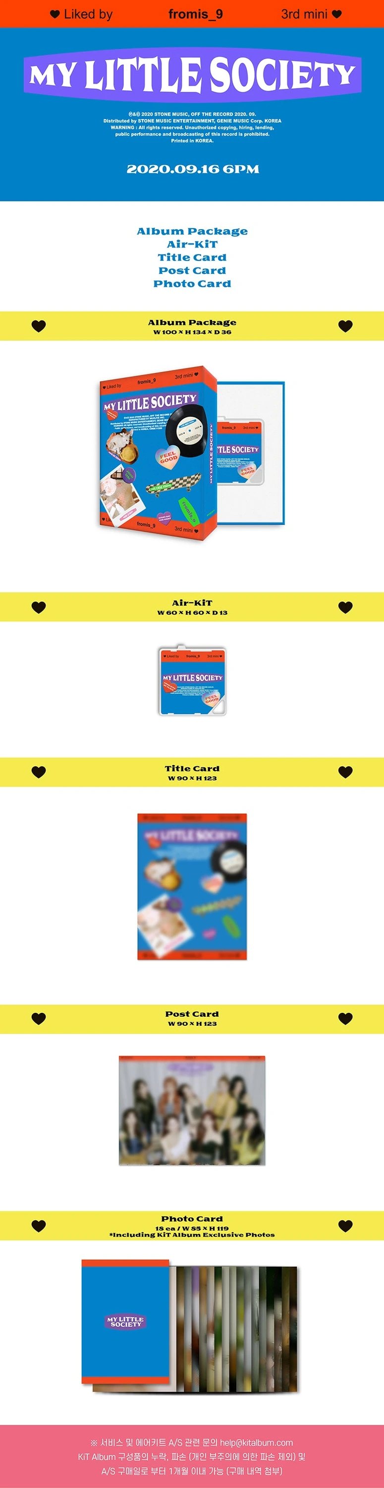 Fromis_9 - 3RD MINI ALBUM [My Little Society] KIT — 2