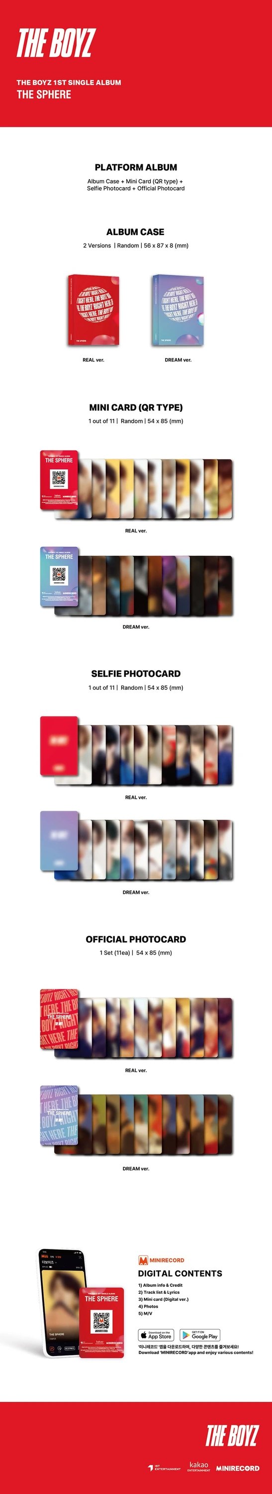 THE BOYZ - 1ST SINGLE ALBUM [THE SPHERE] PLATFORM Ver. — 2