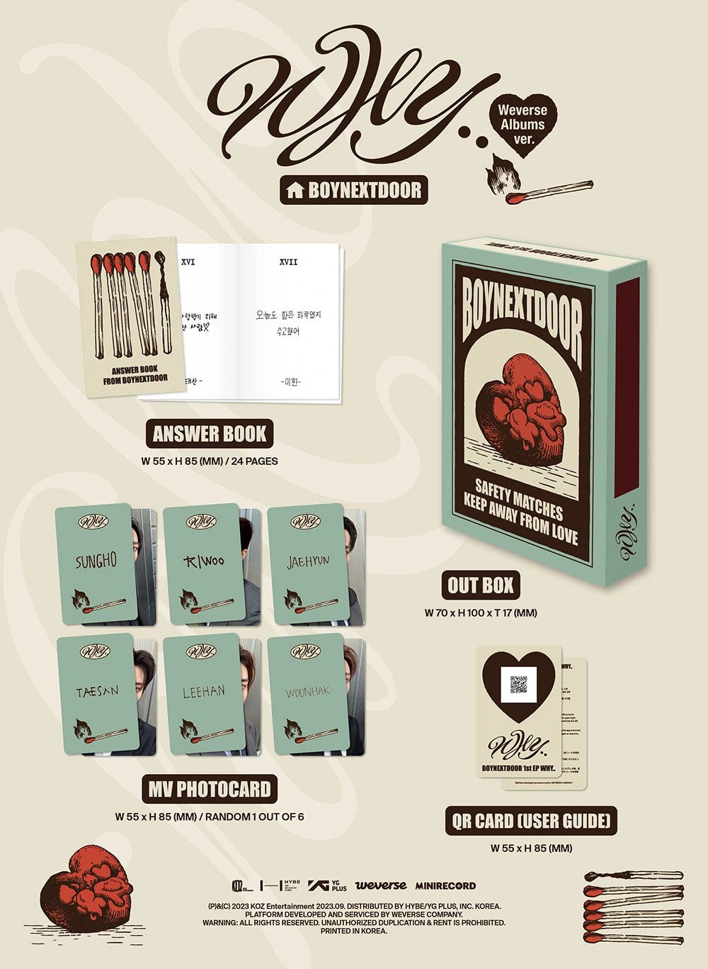 BOYNEXTDOOR - 1ST EP [WHY..] WEVERSE ALBUMS Ver. — 2