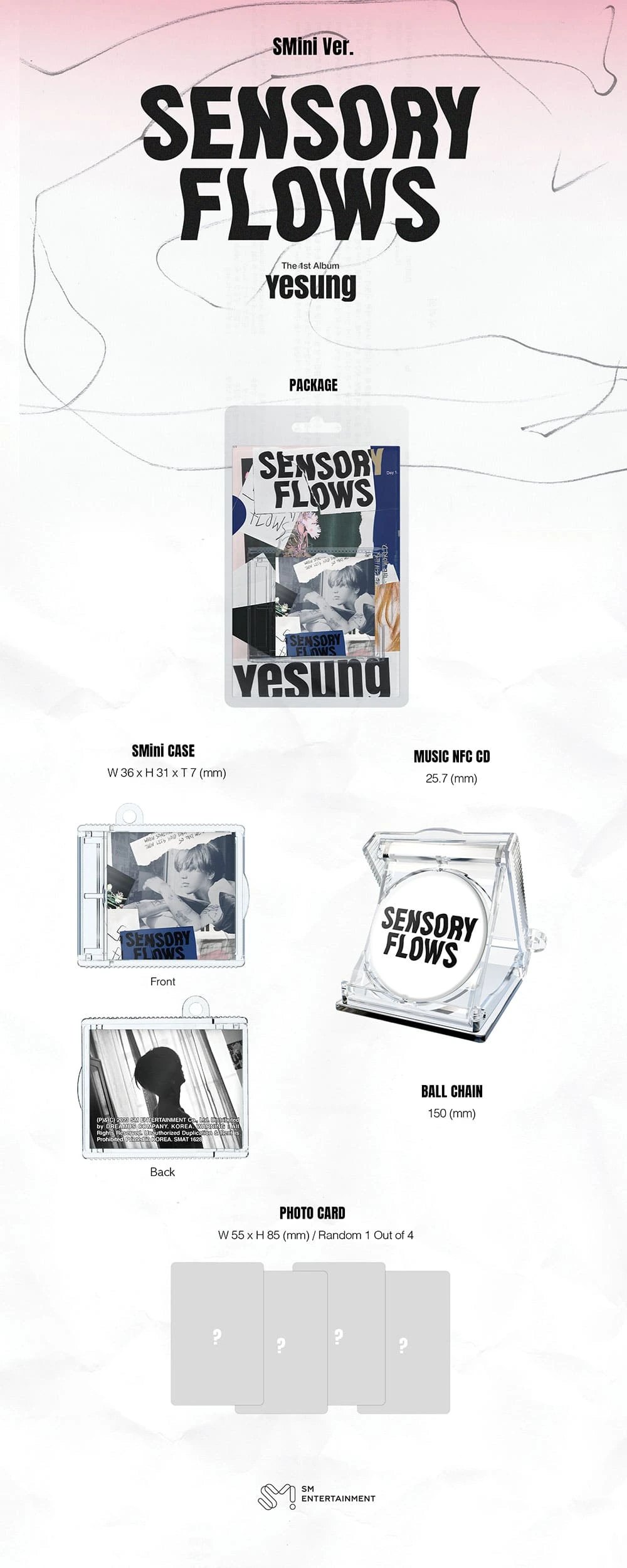 YESUNG - 1ST ALBUM [SENSORY FLOWS] SMINI Ver. — 2