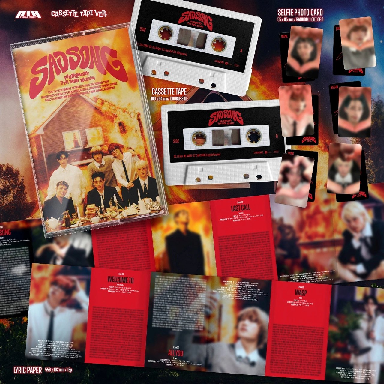P1Harmony - 7th Mini Album [SAD SONG] CASSETTE TAPE Ver. — 2