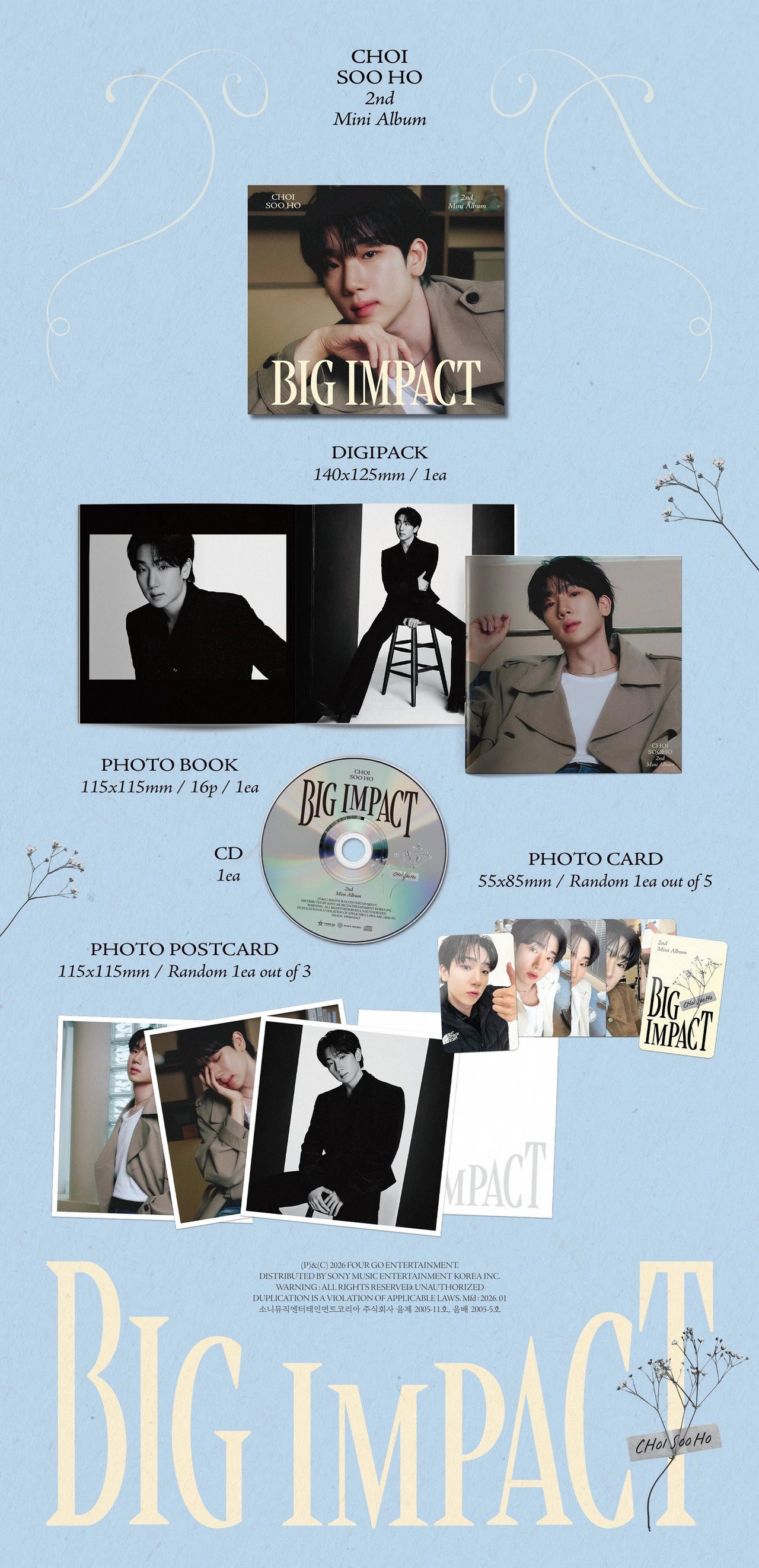 CHOI SOOHO - 2nd Mini Album [BIG IMPACT] Digipack Ver. — 2