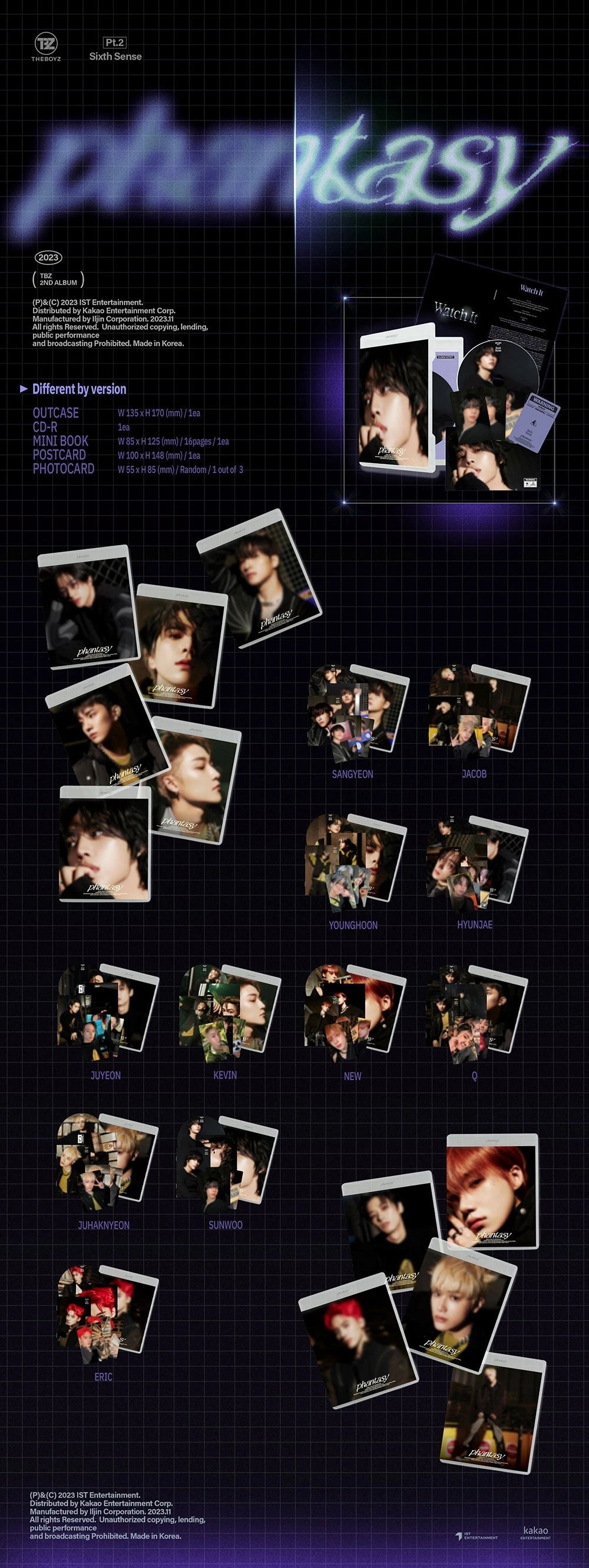 THE BOYZ - 2ND ALBUM PART.2 [PHANTASY_Sixth Sense] DVD Ver. — 2