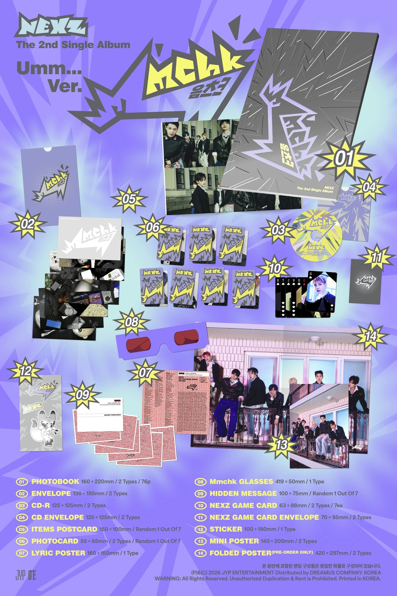 NEXZ - 2nd Single Album [Mmchk] Standard Ver. — 2