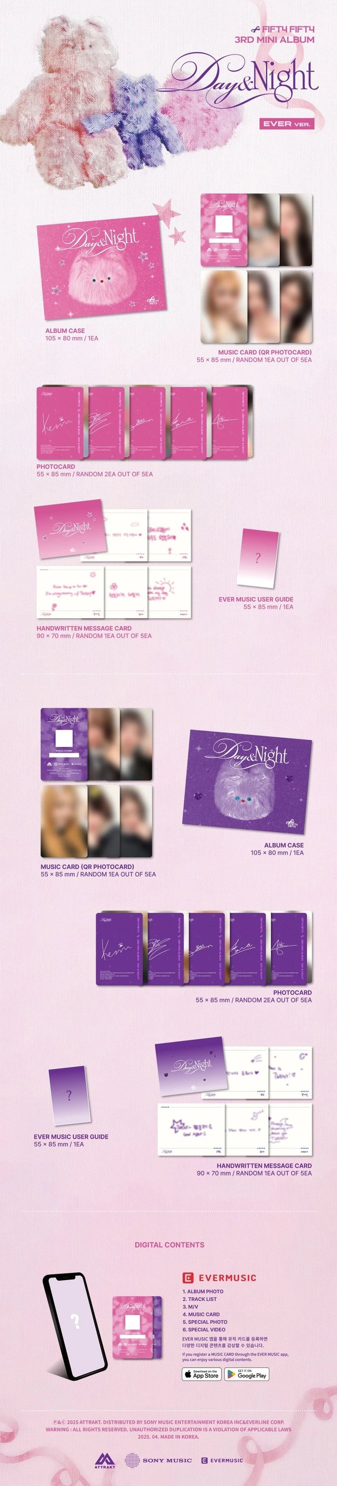 FIFTY FIFTY - 3rd Mini Album [Day & Night] EVER Ver. (Day Ver.) — 2