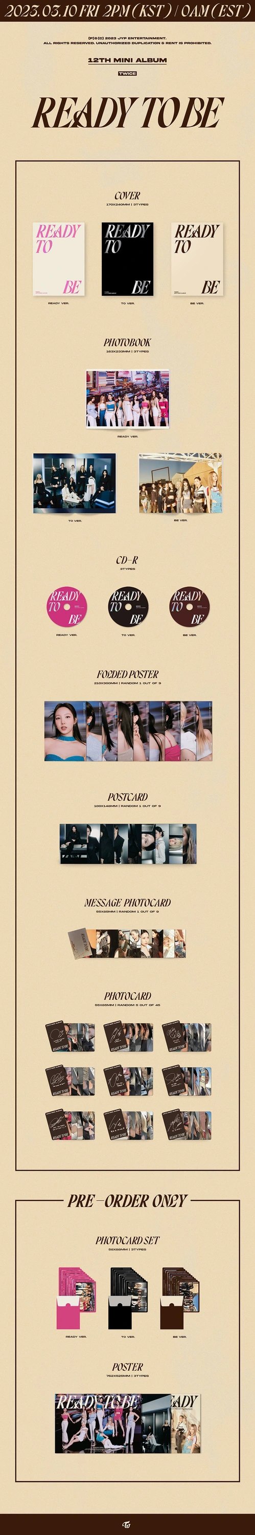 TWICE - 12TH MINI ALBUM [READY TO BE] — 2