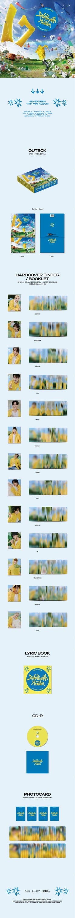 SEVENTEEN - 11TH MINI ALBUM [SEVENTEENTH HEAVEN] CARAT Ver. — 2