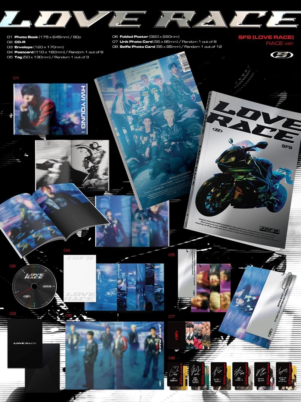 SF9 - 15th Mini Album [LOVE RACE] Standard Ver. — 2