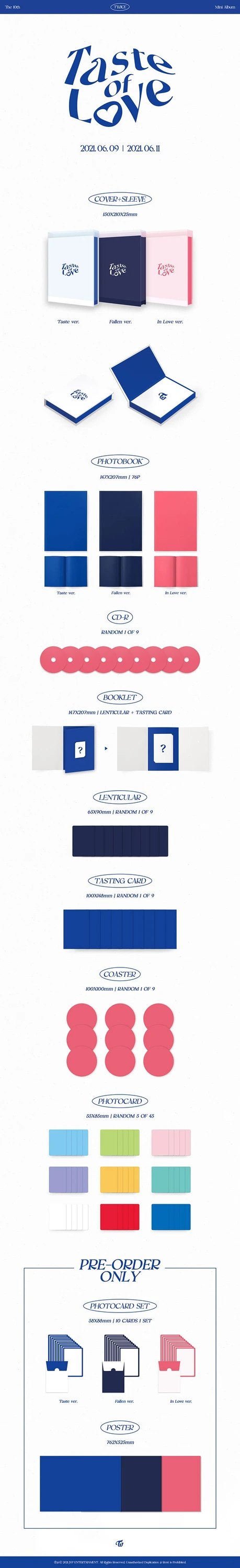 TWICE - TASTE OF LOVE [10TH MINI ALBUM] — 2