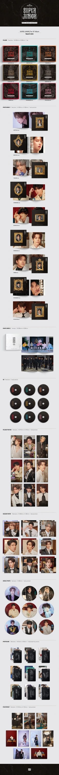 SUPER JUNIOR - THE RENAISSANCE [10TH  ALBUM] SQUARE STYLE — 2