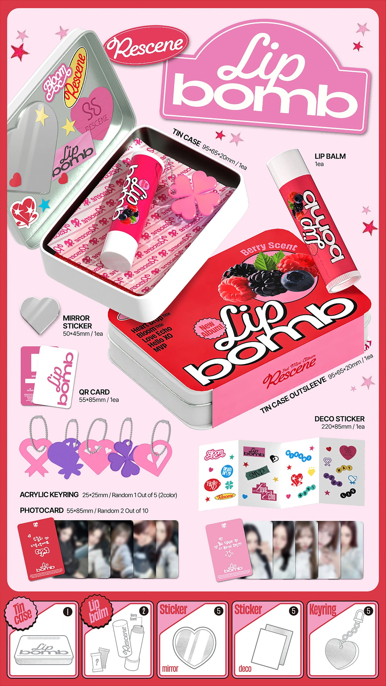 RESCENE - 3rd Mini Album [lip bomb] lip balm Ver. — 2