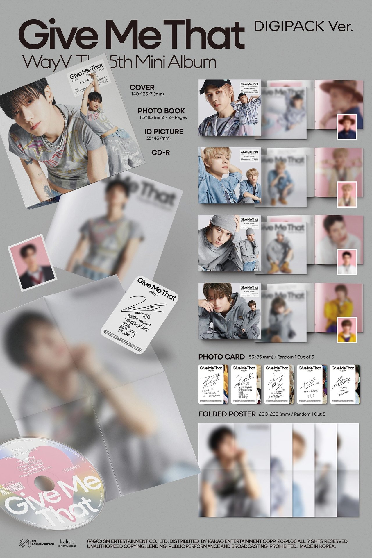 WayV - 5TH MINI ALBUM [Give Me That] Digipack Ver. — 2