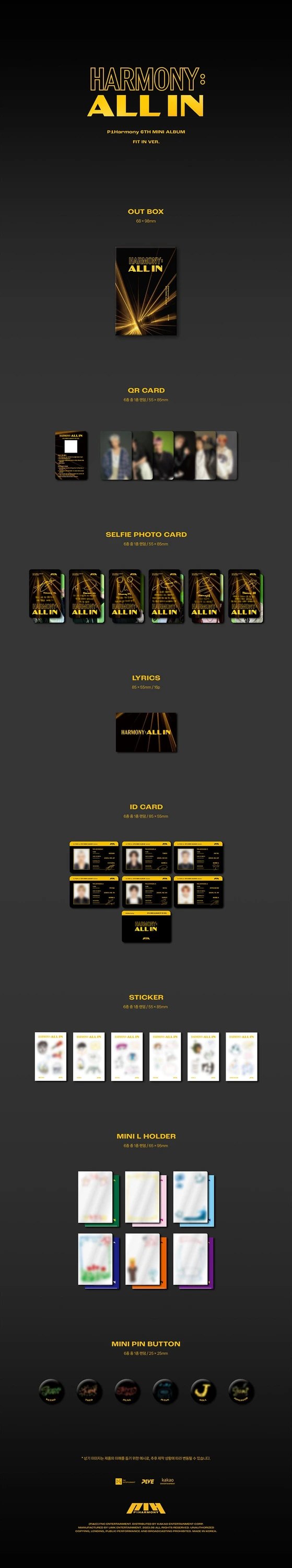 P1Harmony - 6TH MINI ALBUM [HARMONY : ALL IN] FIT IN Ver. — 2