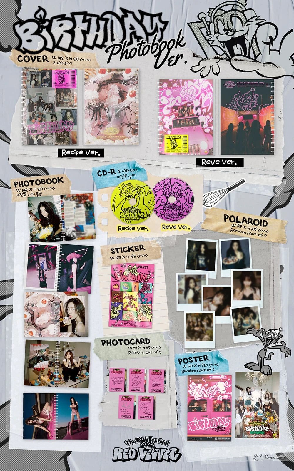 RED VELVET - MINI ALBUM [THE REVE FESTIVAL 2022 - BIRTHDAY] PHOTOBOOK Ver. — 2