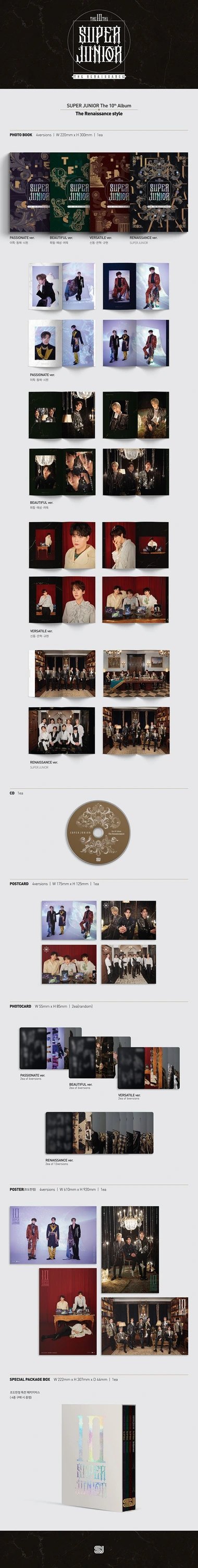 SuperJunior- The Renaissance [10TH MINI ALBUM] The Renaissance Style VER. — 2
