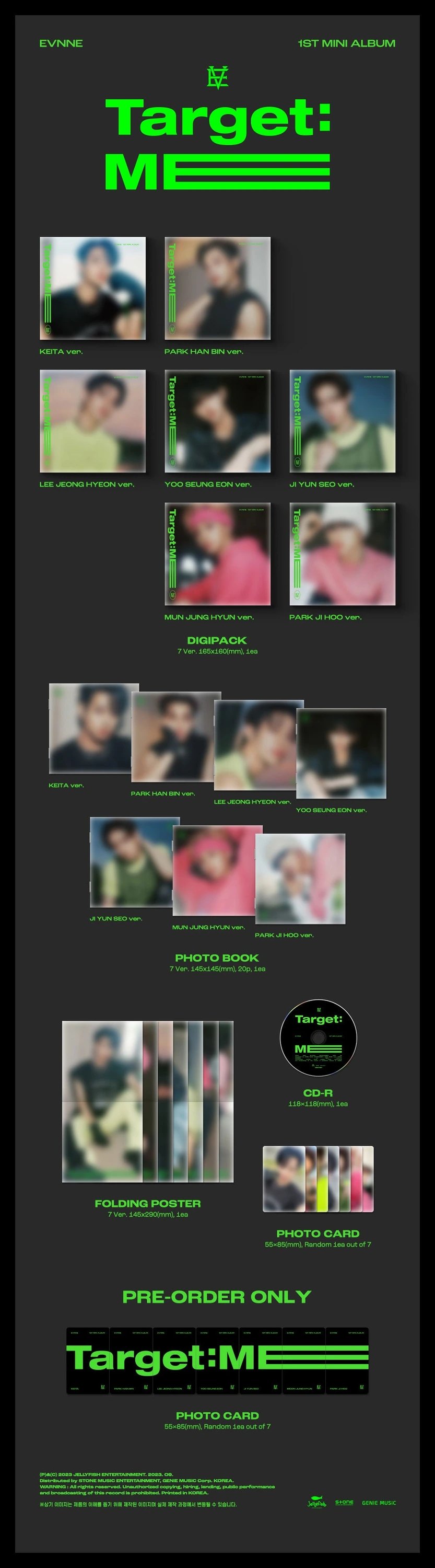 EVNNE - 1ST MINI ALBUM [Target: ME] Digipack Ver. — 2
