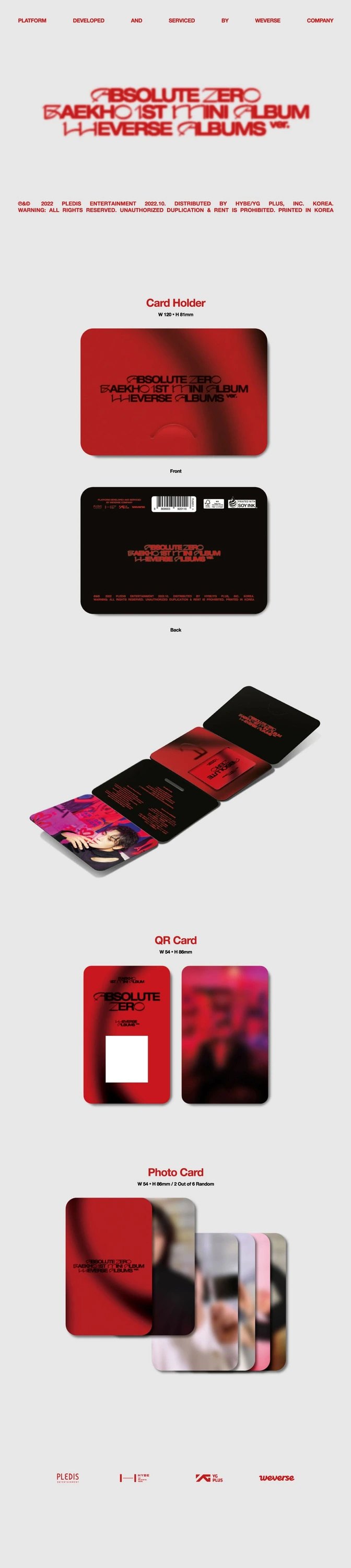 BAEKHO - 1ST MINI ALBUM[ABSOLUTE ZERO] WEVERSE ALBUMS Ver. — 2