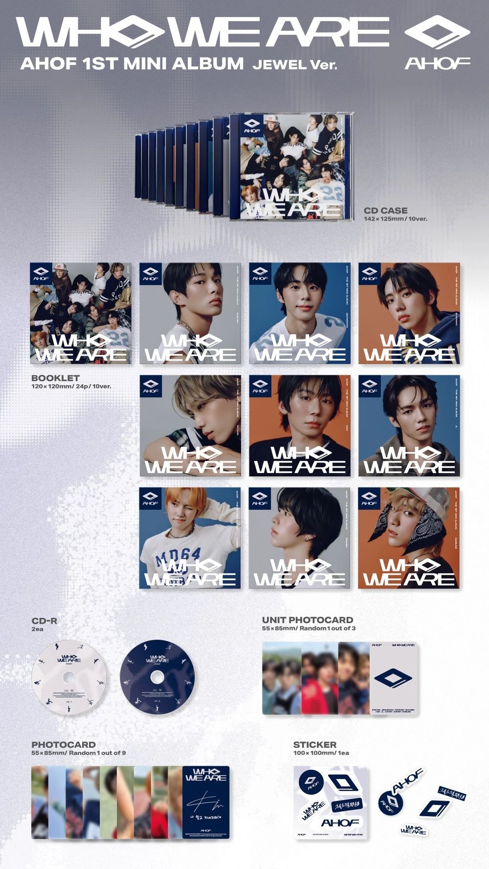 AHOF - 1st Mini Album [WHO WE ARE] JEWEL Ver. — 2