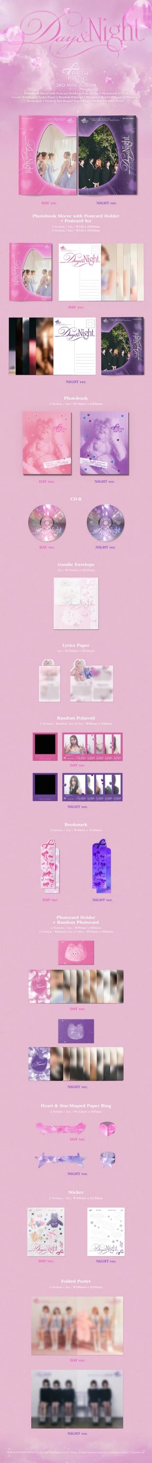 FIFTY FIFTY - 3rd Mini Album [Day & Night] — 2