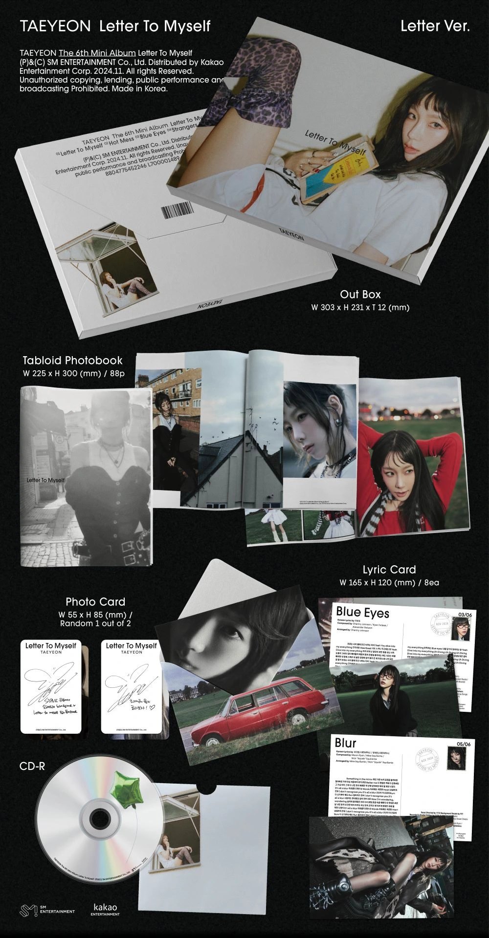 TAEYEON - 6th Mini Album [Letter To Myself] Letter Ver. — 2