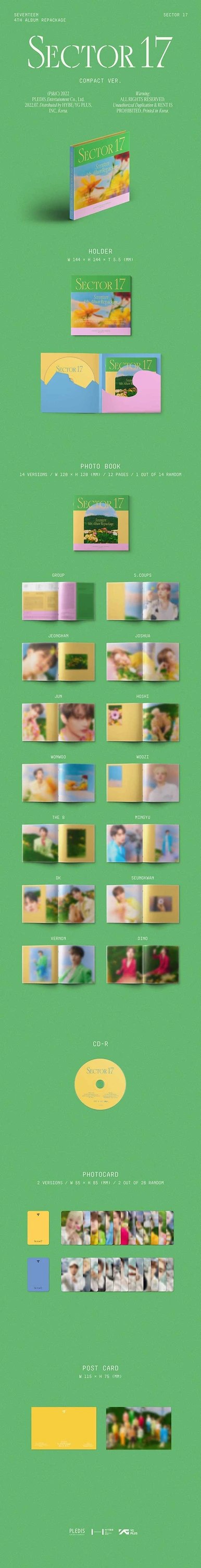 SEVENTEEN - SECTOR 17 [4TH ALBUM REPACKAGE] COMPACT Ver. — 2