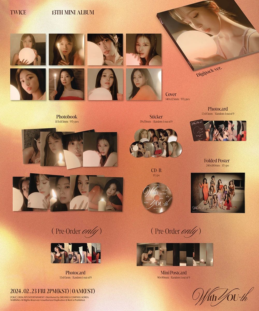 TWICE - 13TH MINI ALBUM [With YOU-th] DIGIPACK Ver. — 2