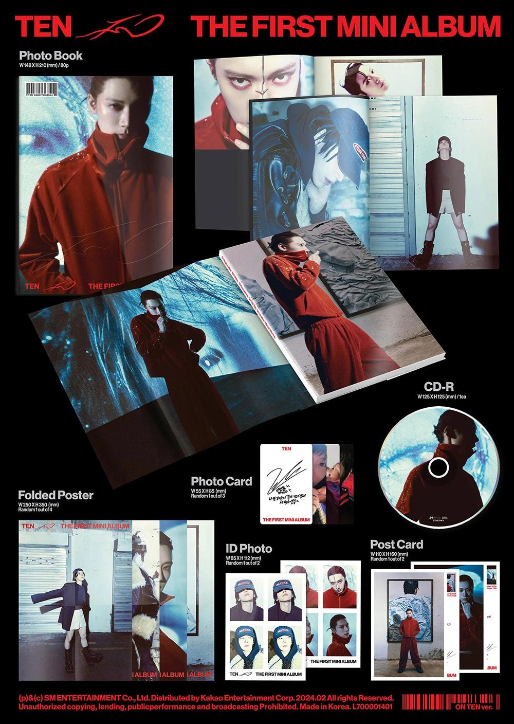 TEN - 1ST MINI ALBUM [TEN] ON TEN Ver. — 2