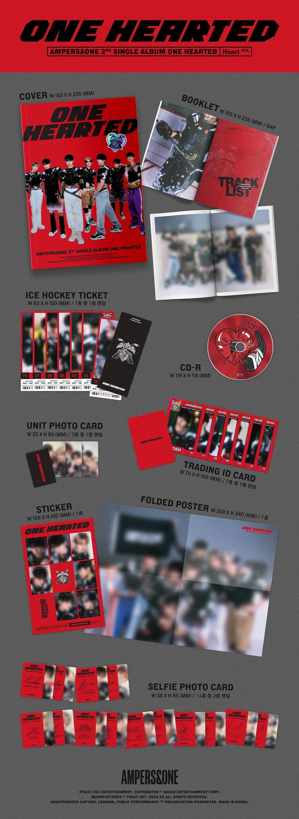 AMPERS&ONE - 2ND SINGLE ALBUM [ONE HEARTED] — 2
