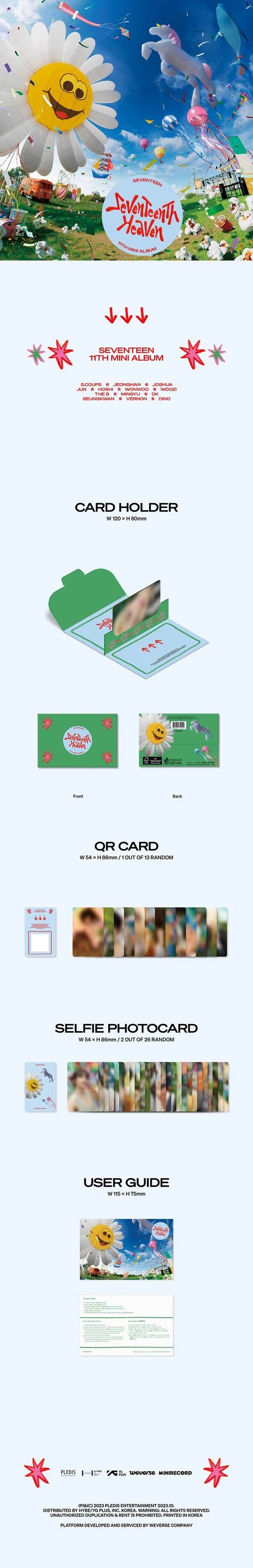 SEVENTEEN - 11TH MINI ALBUM [SEVENTEENTH HEAVEN] Weverse Albums Ver. — 2