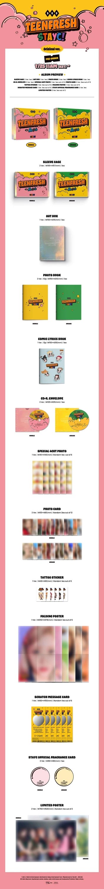 STAYC - 3RD MINI ALBUM [TEENFRESH] — 2