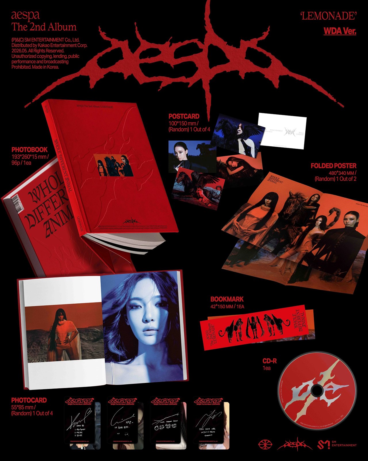 aespa - 2nd Album [LEMONADE] WDA Ver. — 2