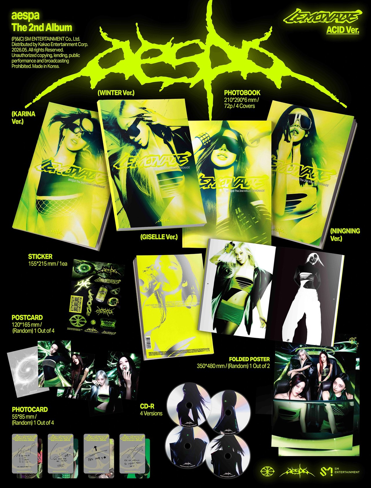 aespa - 2nd Album [LEMONADE] ACID Ver. — 2