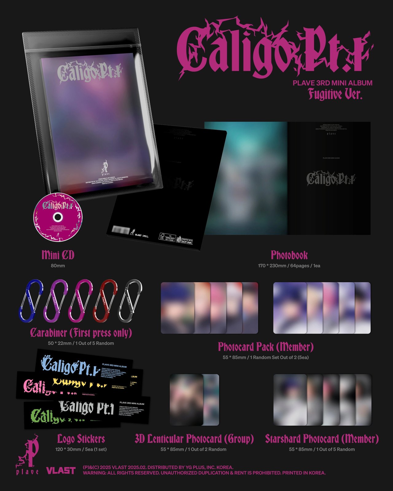 PLAVE - 3rd Mini Album [Caligo Pt.1] Fugitive Ver. — 2